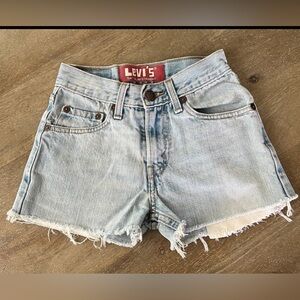 Levi's Kids 514 Light Blue Denim Shorts